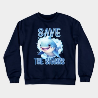 Save The Sharks Crewneck Sweatshirt